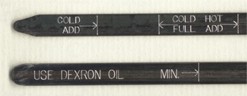 Oil Dipsticks with engraving