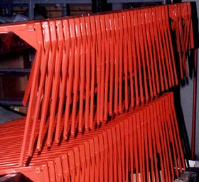 A frame of extra flyer control rods